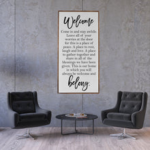Load image into Gallery viewer, Wall Art Sign - Come In and Stay Awhile