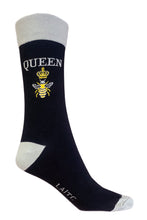Load image into Gallery viewer, Queen Bee Flat Socks