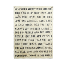 Load image into Gallery viewer, Wall Tarp - "Remember When"