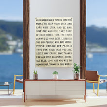 Load image into Gallery viewer, Wall Tarp - "Remember When"