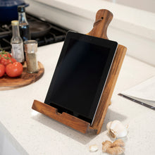 Load image into Gallery viewer, Acacia Wood Tablet Cooking Stand