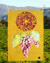 Load image into Gallery viewer, Wine Series Yellow Kitchen Towel