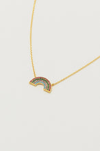 Load image into Gallery viewer, Estella Bartlett Gold Plated Rainbow Necklace