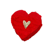 Load image into Gallery viewer, Mini Tabletop Heart Piñata - Red