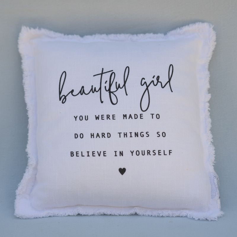 Beautiful Girl Throw Pillow