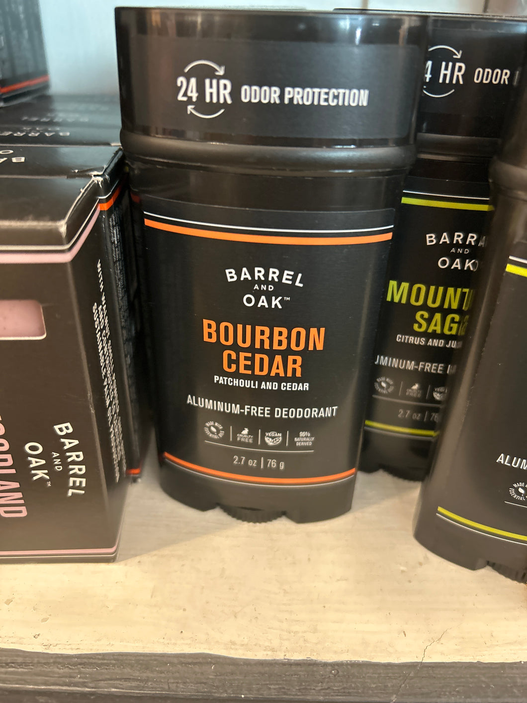 Bourbon cedar deodorant