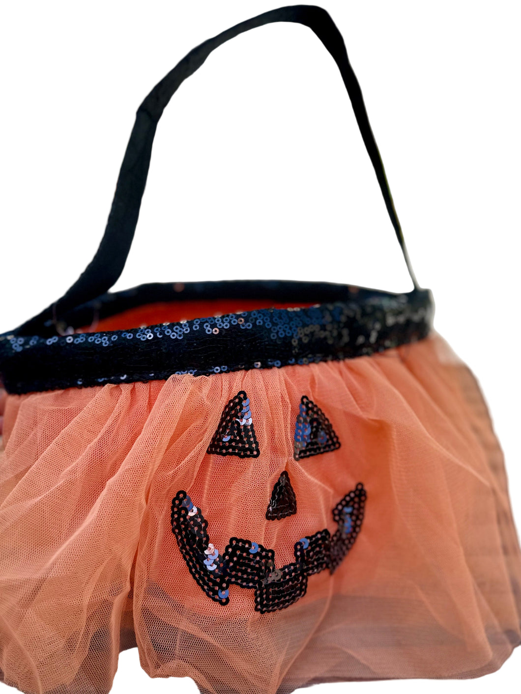 Tulle Pumpkin Candy Bucket