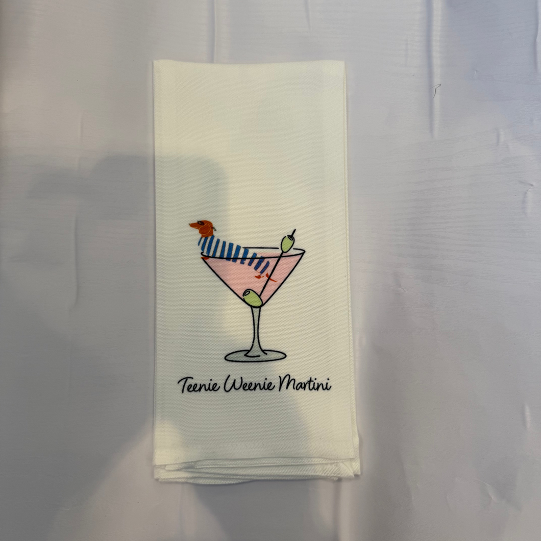 Tea Towel - Teenie Weenie Martini