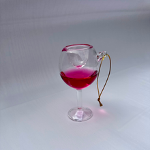 Load image into Gallery viewer, Wine Glass Christmas Ornament
