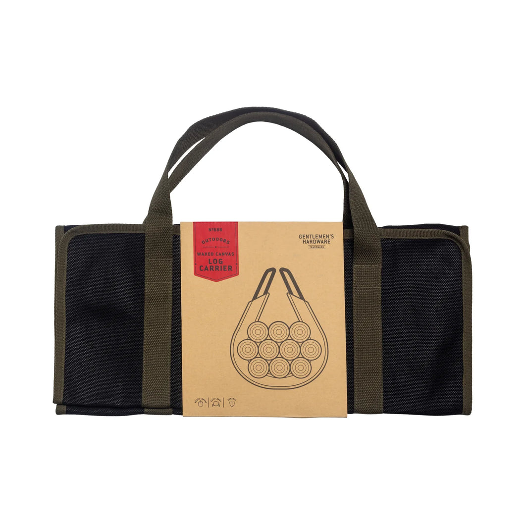 Gentlemen's Hardware - Waxed Canvas Log Carrier