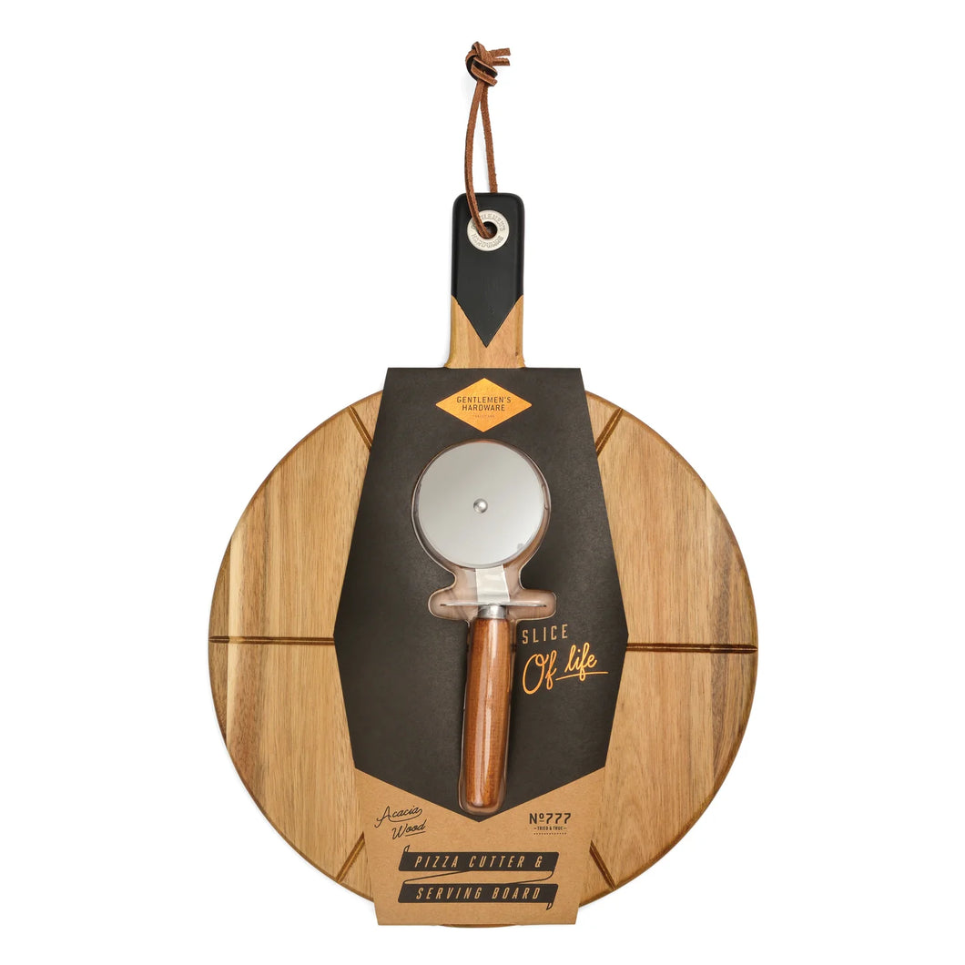 Gentlemen's Hardware - Pizza Cutter and Serving Board
