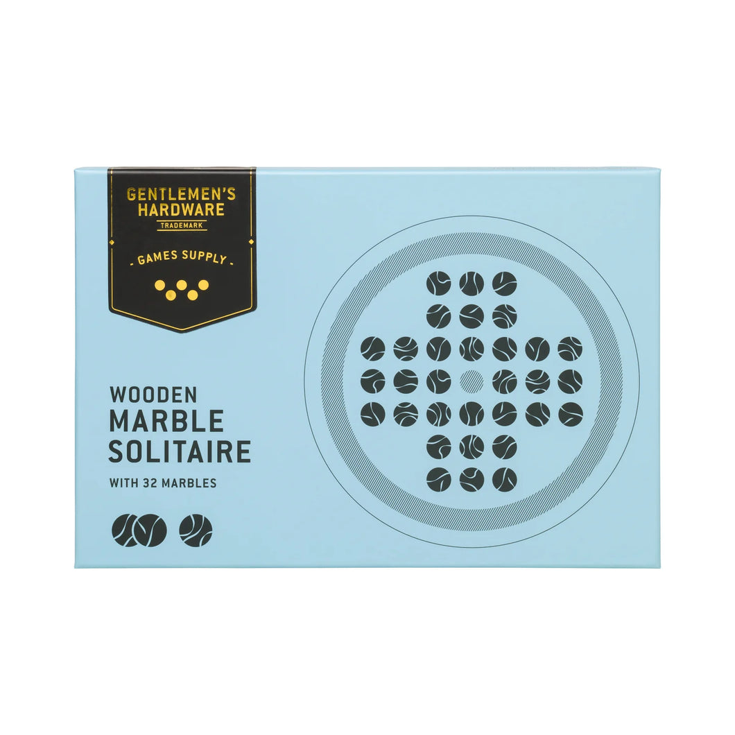 Gentlemen's Hardware - Wooden Marble Solitaire