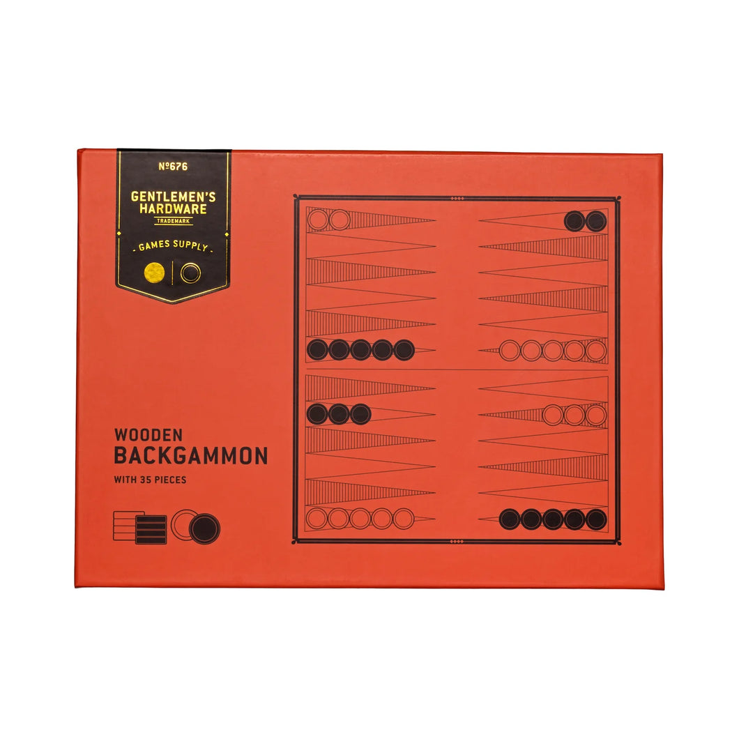 Gentlemen's Hardware - Wooden Backgammon