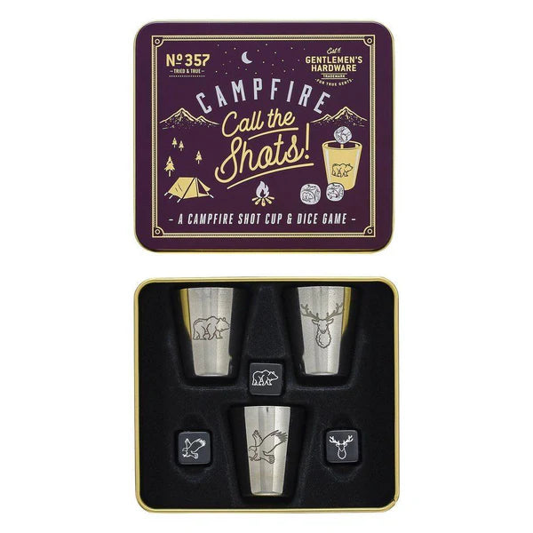 Gentlemen's Hardware - Campfire Shot Cup and Dice Game