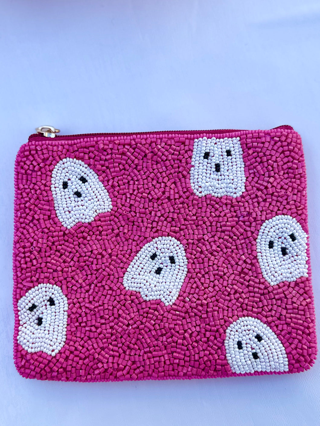 Pink Ghost Sequined Purse