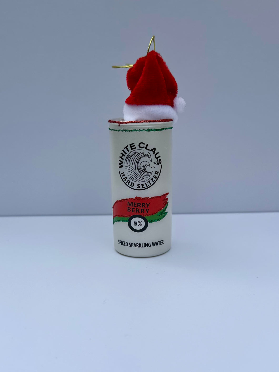 Merry Berry White Claus Ornament