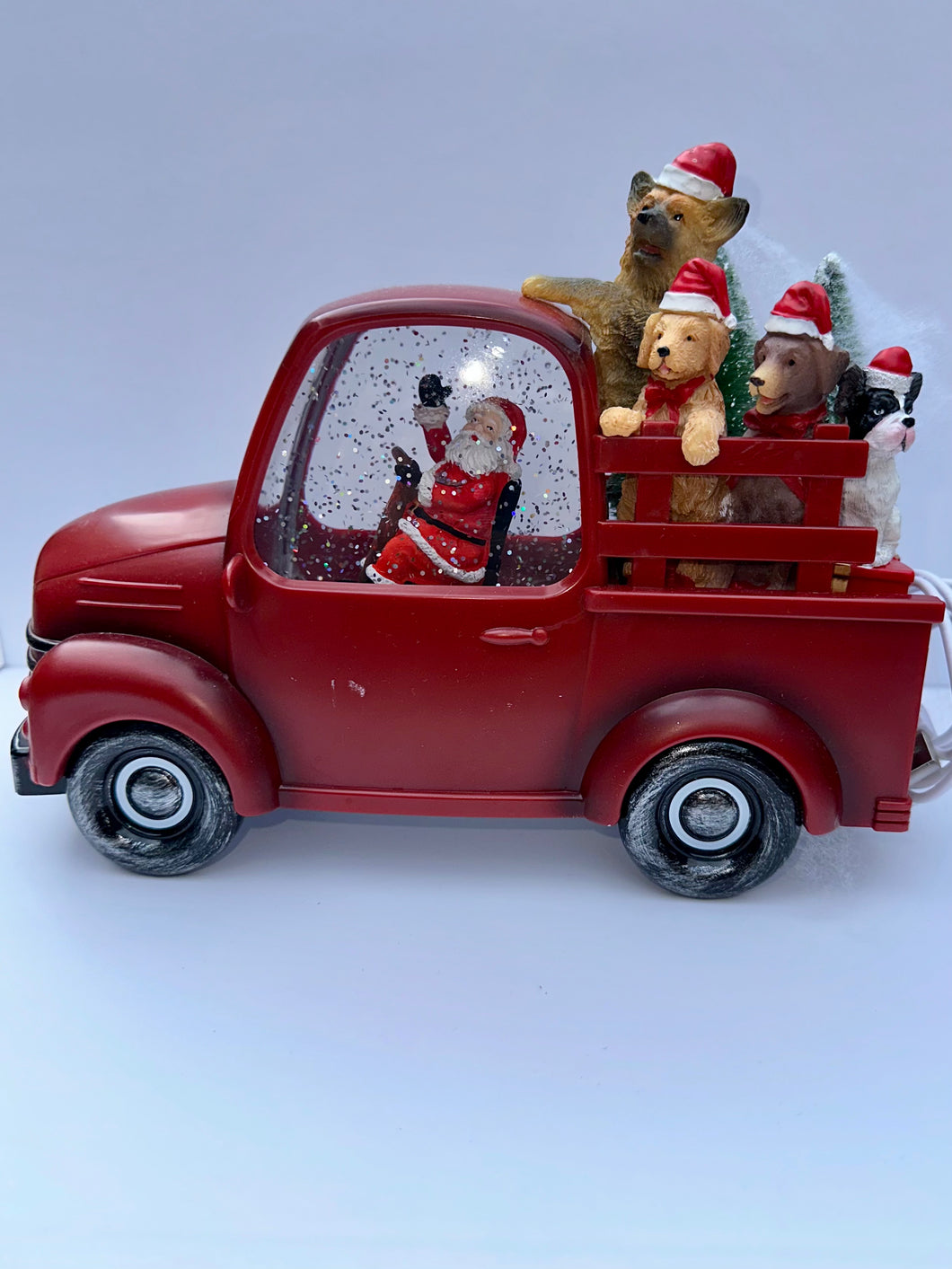 Little Red Truck Holiday Snow Globe