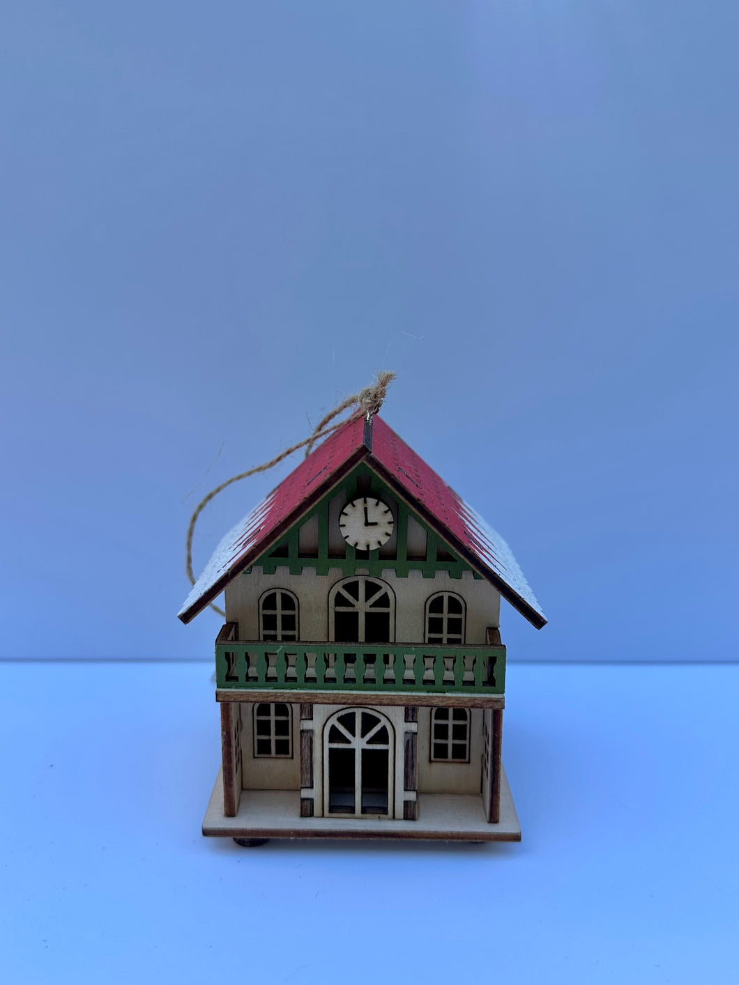 Two Story House Holiday Ornament