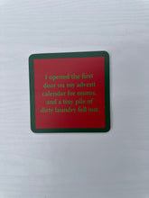 Load image into Gallery viewer, Drinks on Me Holiday Coasters
