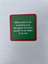 Load image into Gallery viewer, Drinks on Me Holiday Coasters
