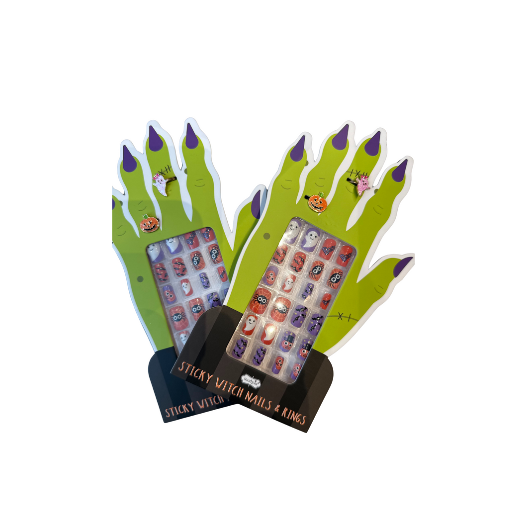 Sticky Witch Nails and Rings