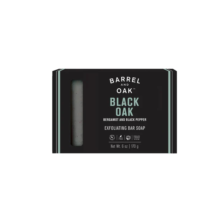 Barrel and Oak - Black Oak Exfoliating Bar Soap