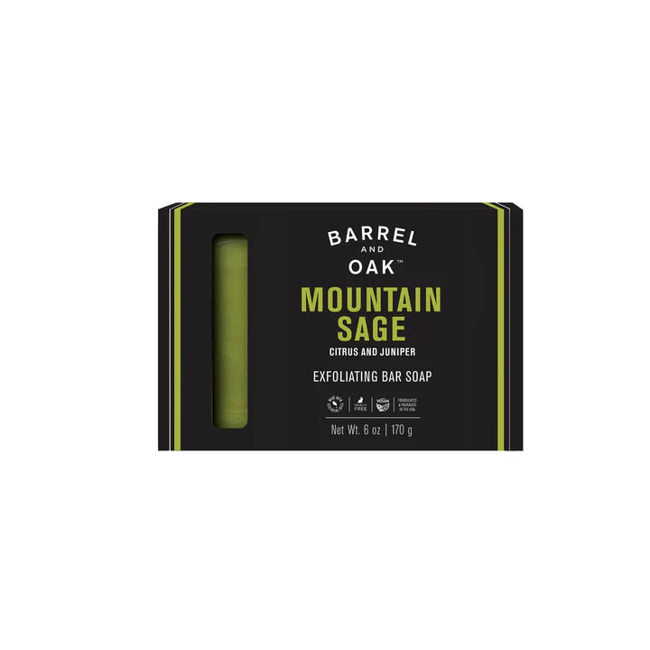 Barrel and Oak - Mountain Sage Exfoliating Bar Soap