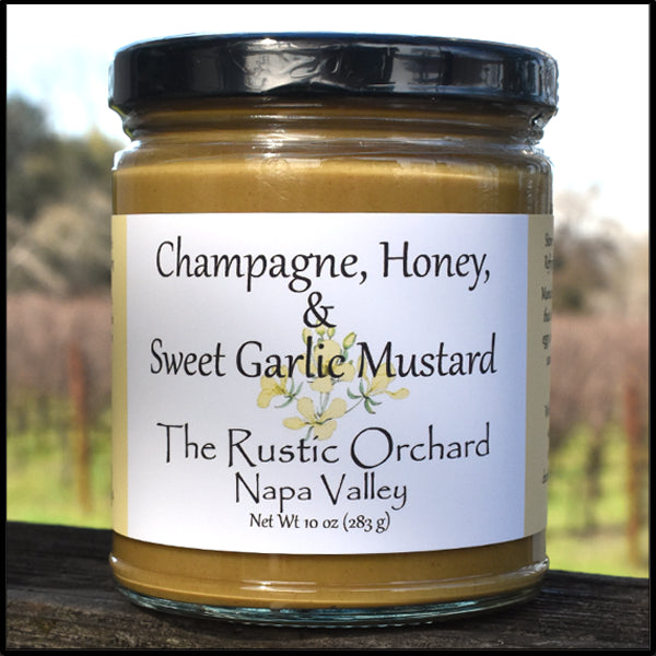 The Rustic Orchard Champagne Honey and Sweet Garlic Mustard