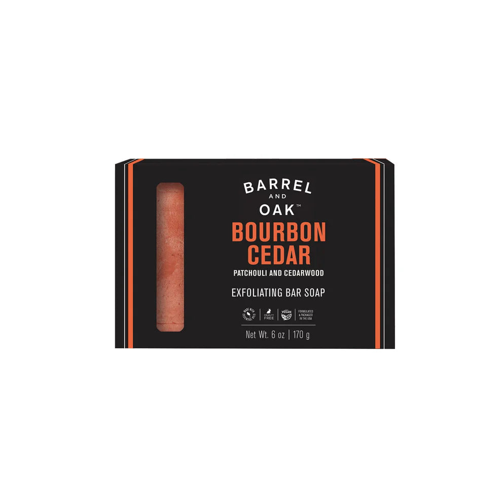 Barrel and Oak - Bourbon Cedar Exfoliating Bar Soap
