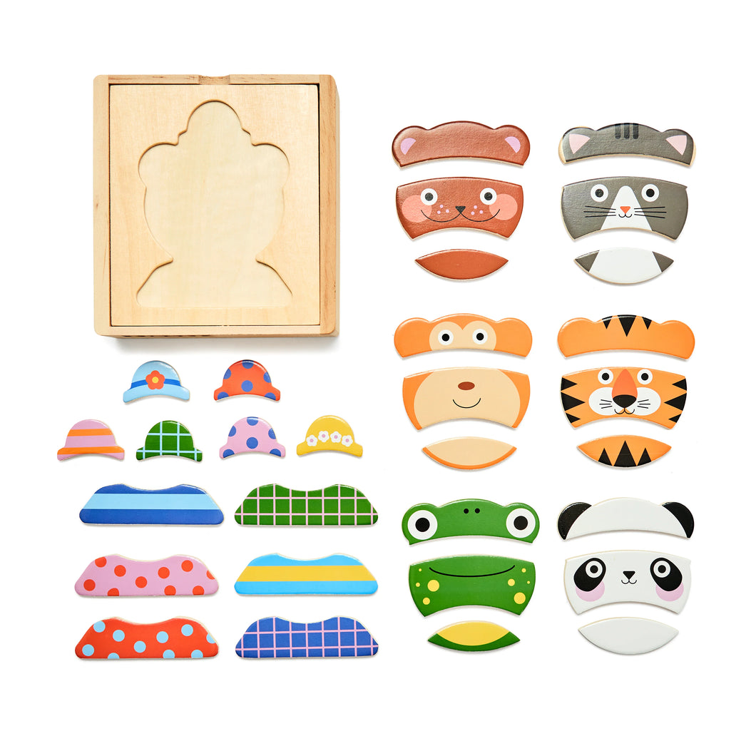 Kikkerland - An Animal Mixup Wooden Puzzle