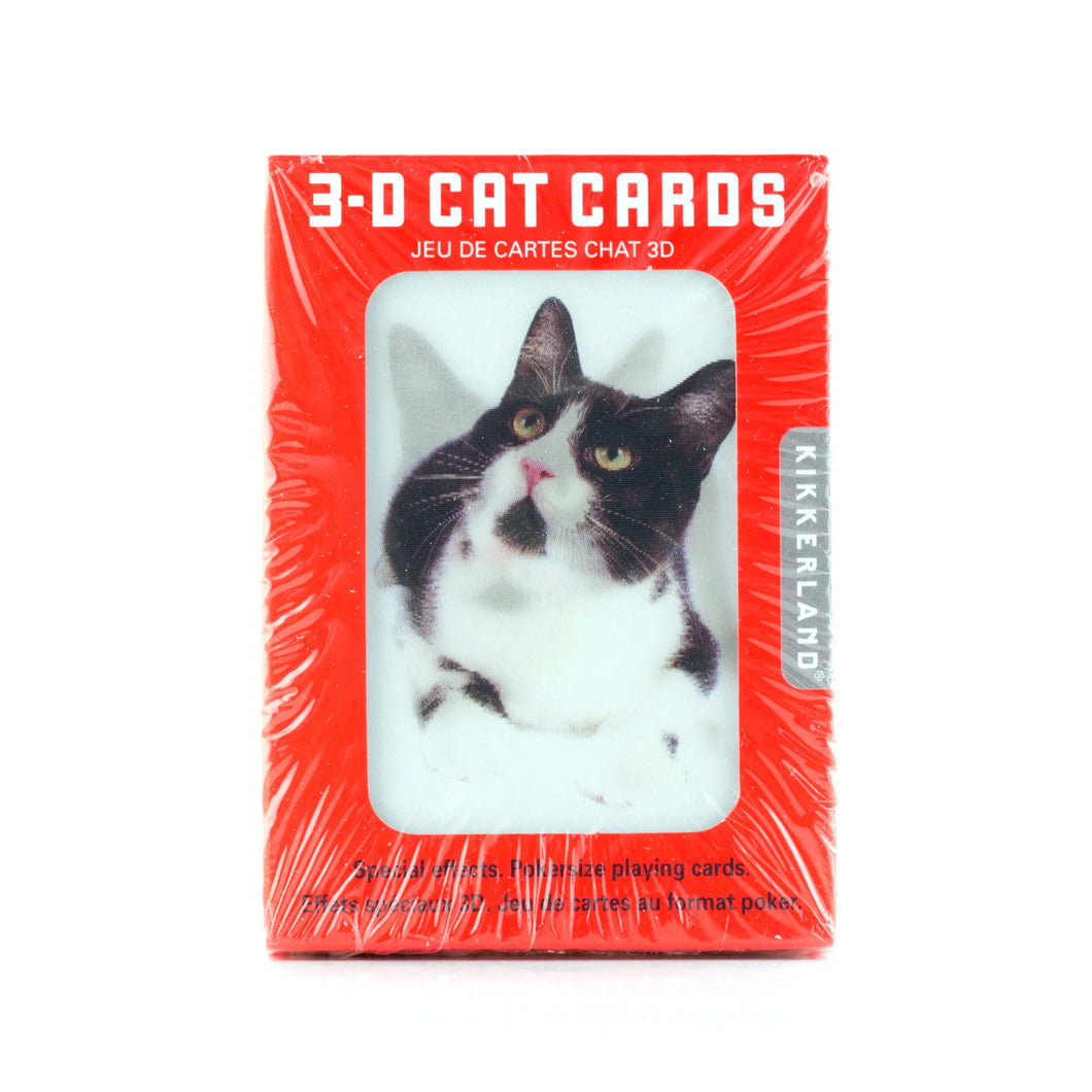 Kikkerland - 3-D Cat Playing Cards