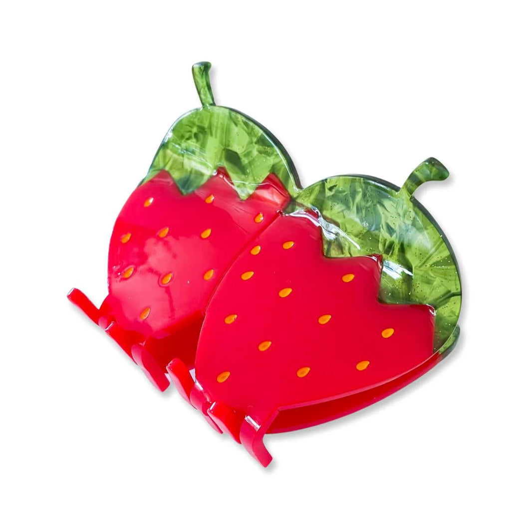 Jenny Lemons - Large Red Strawberry Claw Clip