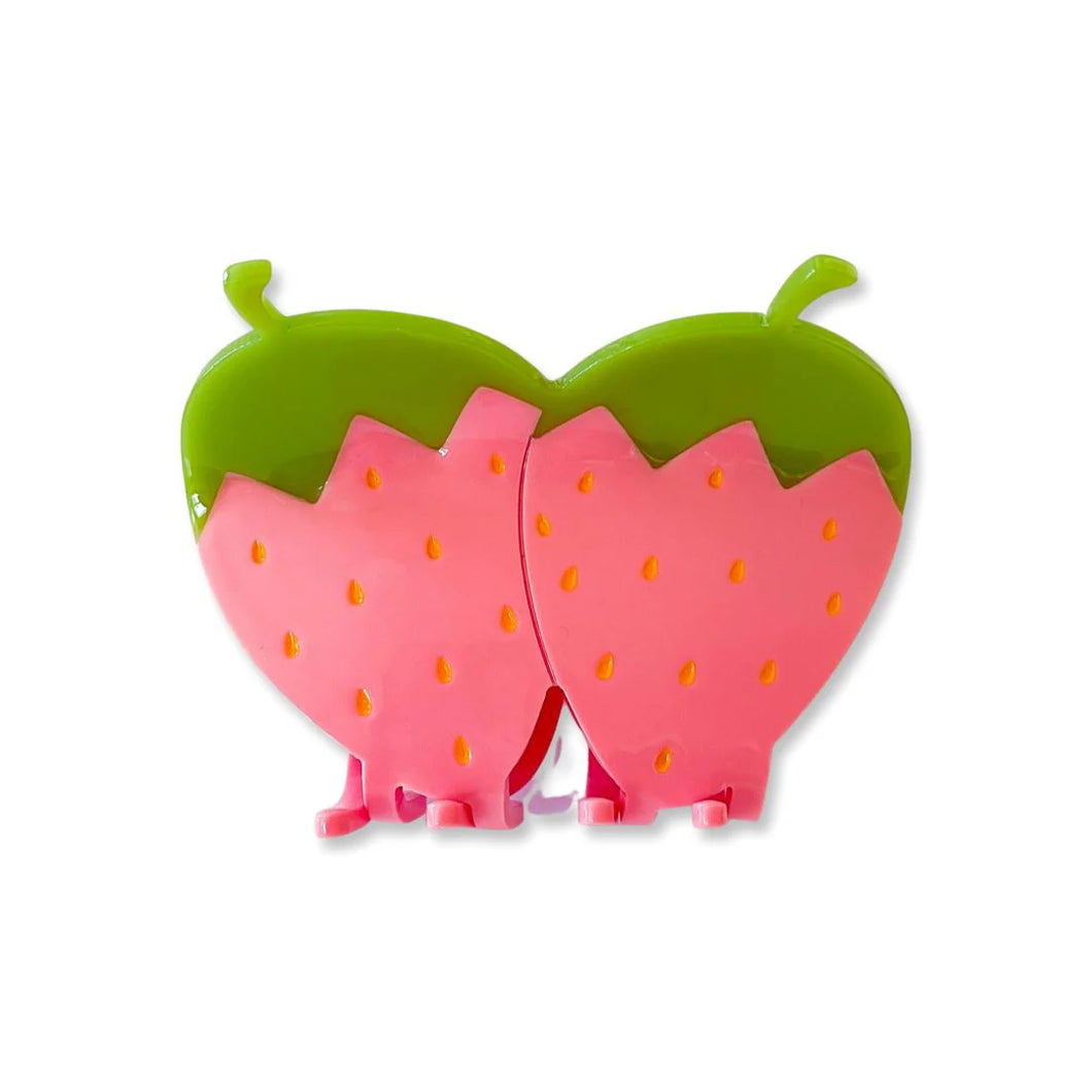 Jenny Lemons - Large Pink Strawberry Claw Clip