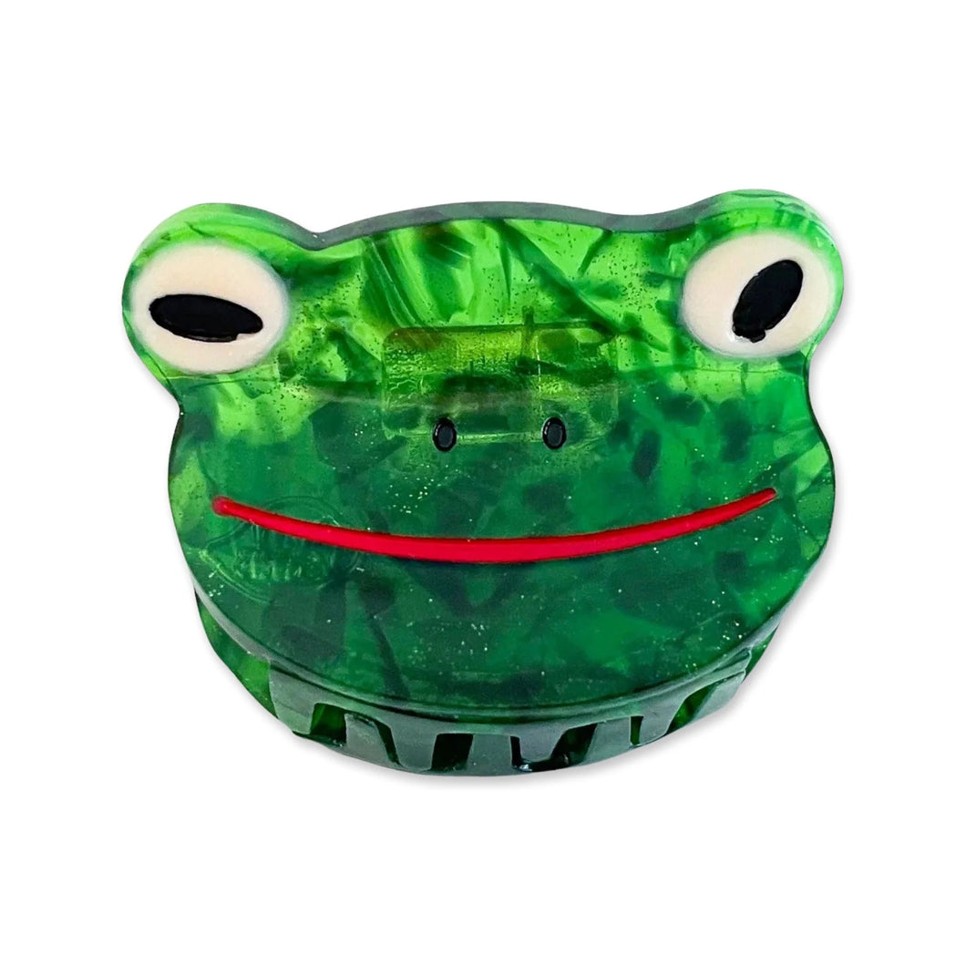 Jenny Lemons - Mini Green Froggy Claw Clip