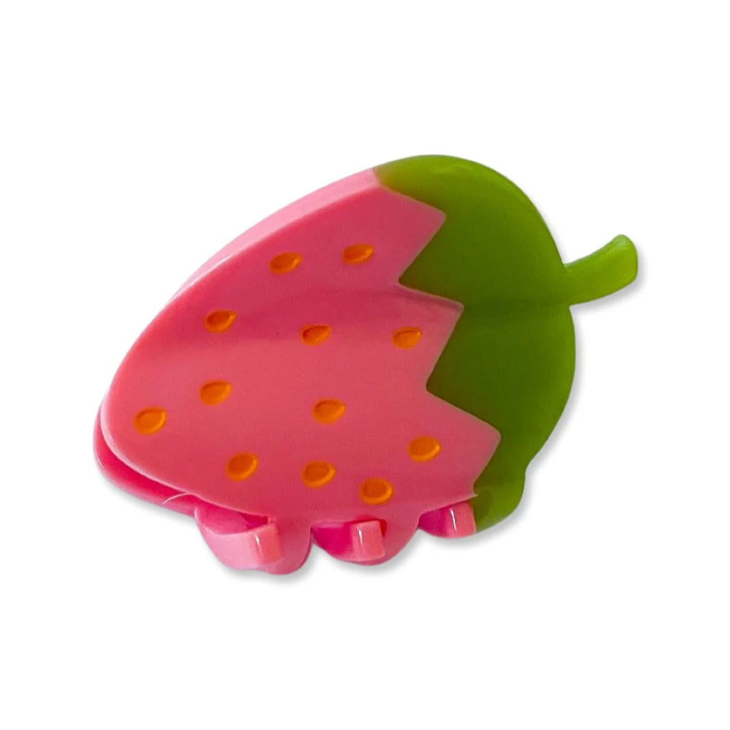 Jenny Lemons - Mini Pink Strawberry Claw Clip