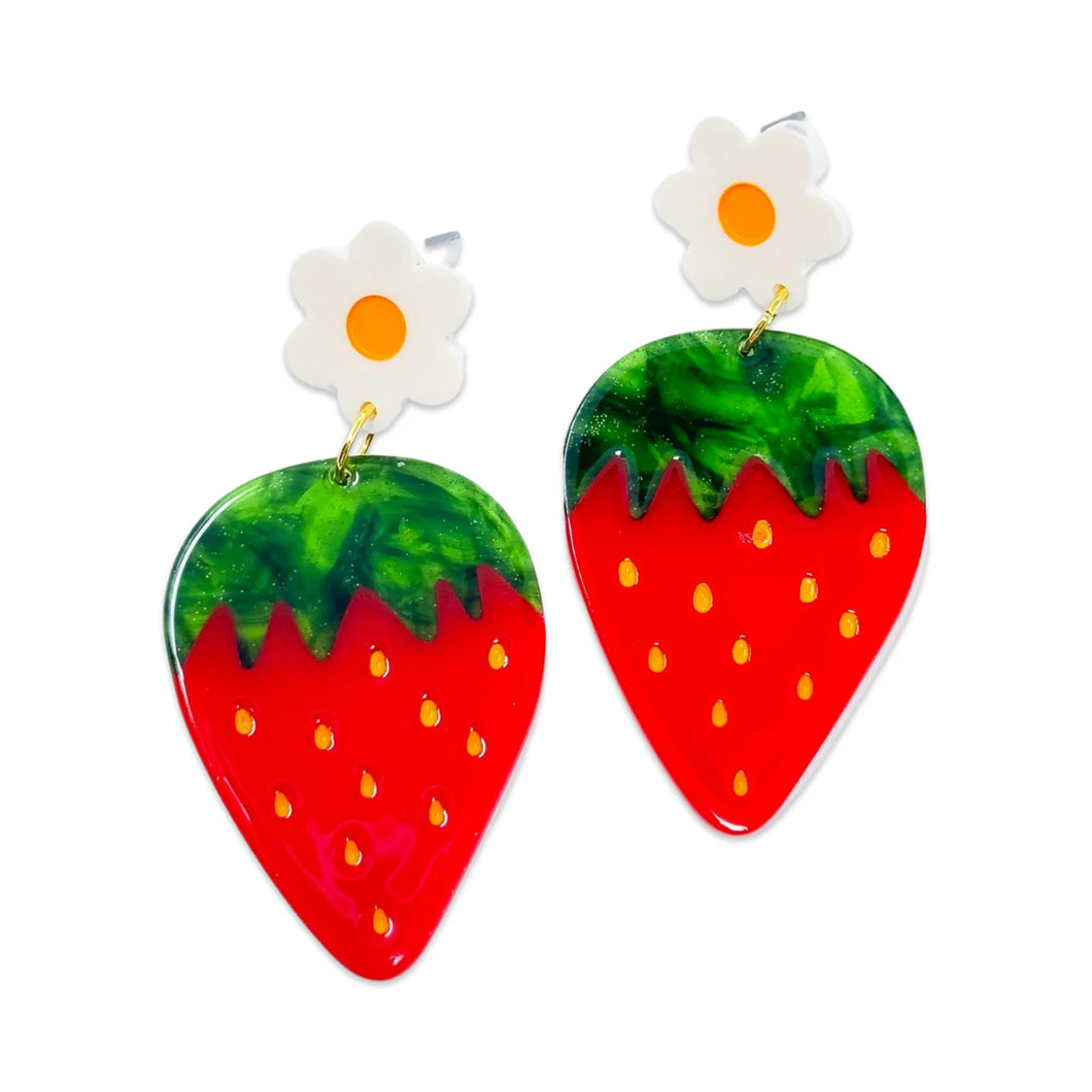 Jenny Lemons - Strawberries and Flowers Earrings