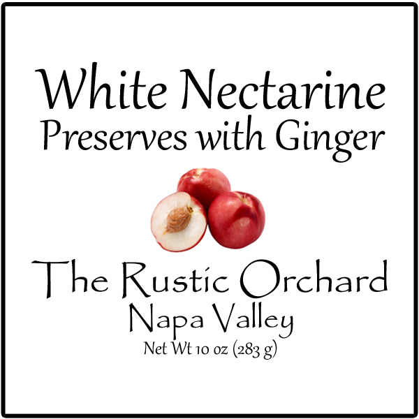 The Rustic Orchard White Nectarine Preserves with Ginger