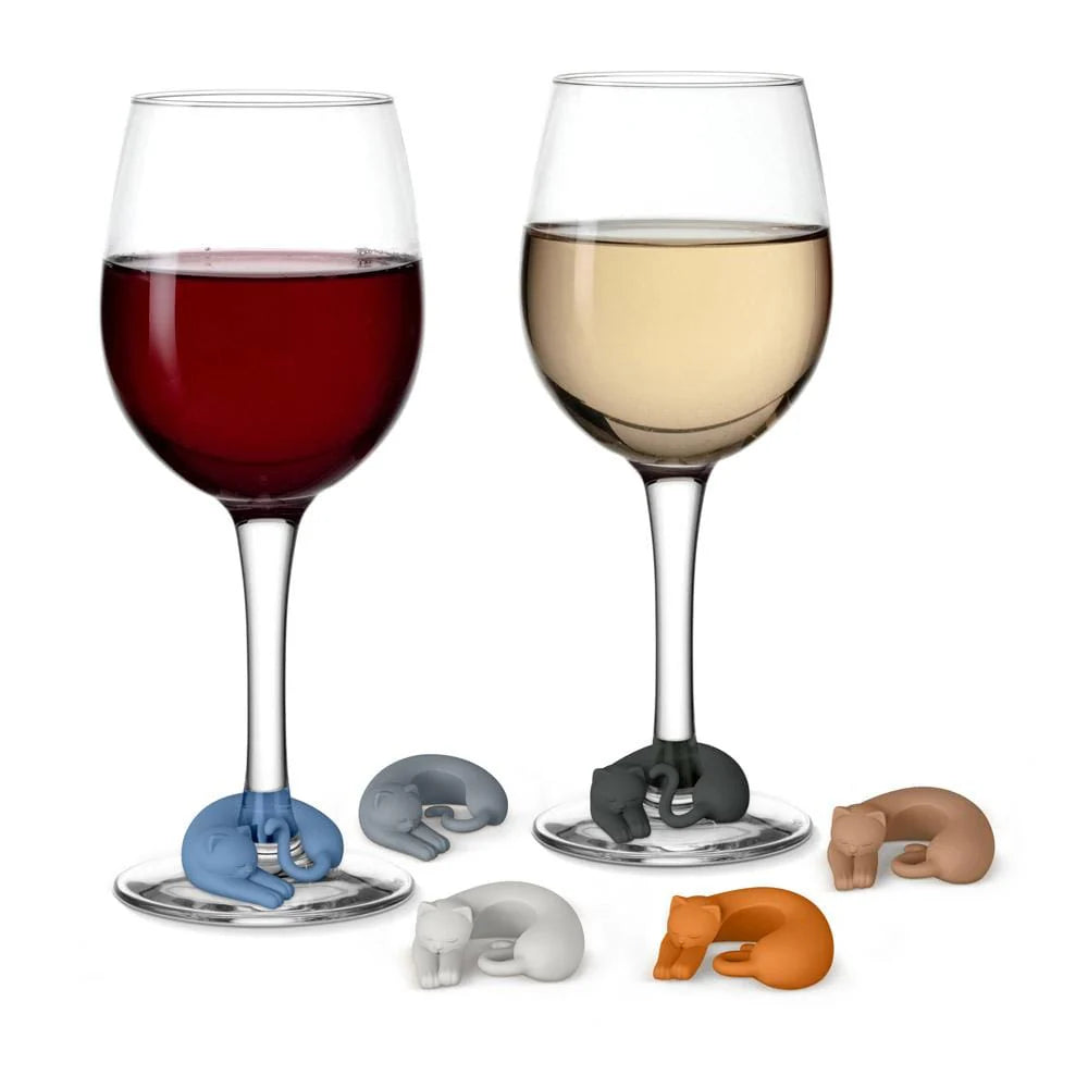 Fred - Wine Lives Drink Cat Markers