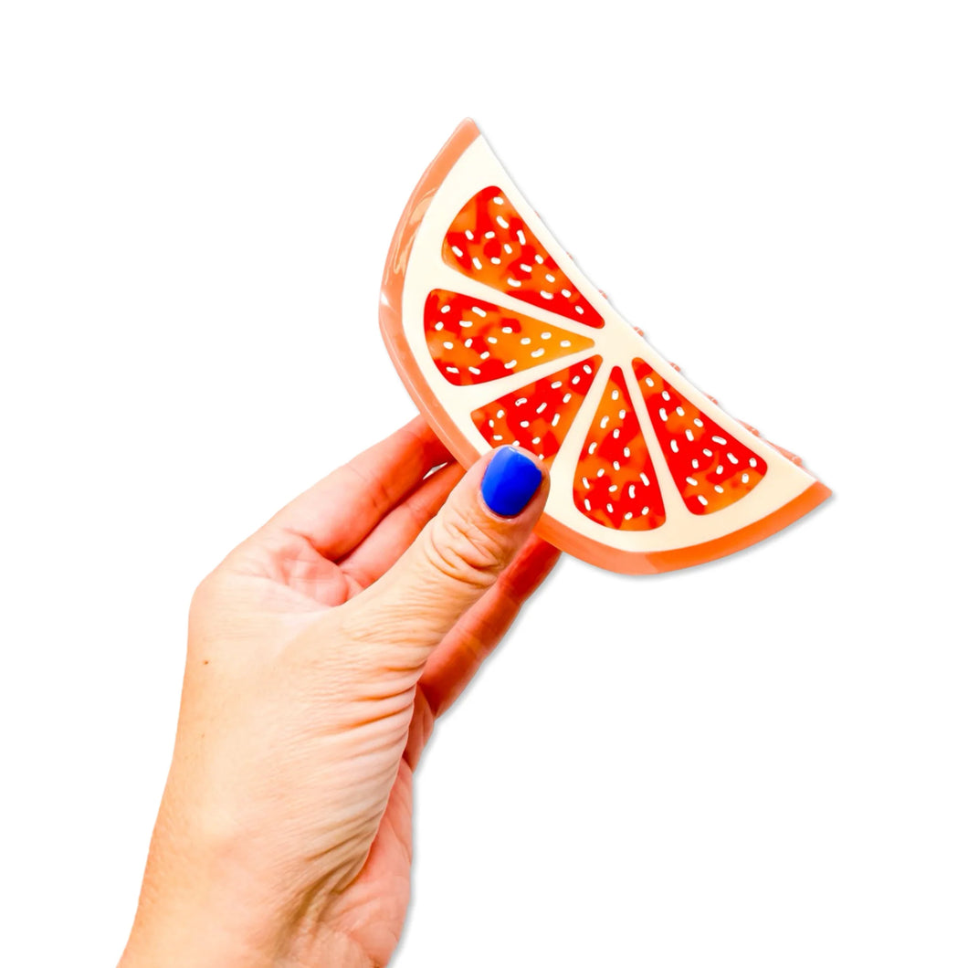 Jenny Lemons - XL Grapefruit Slice Claw Clip