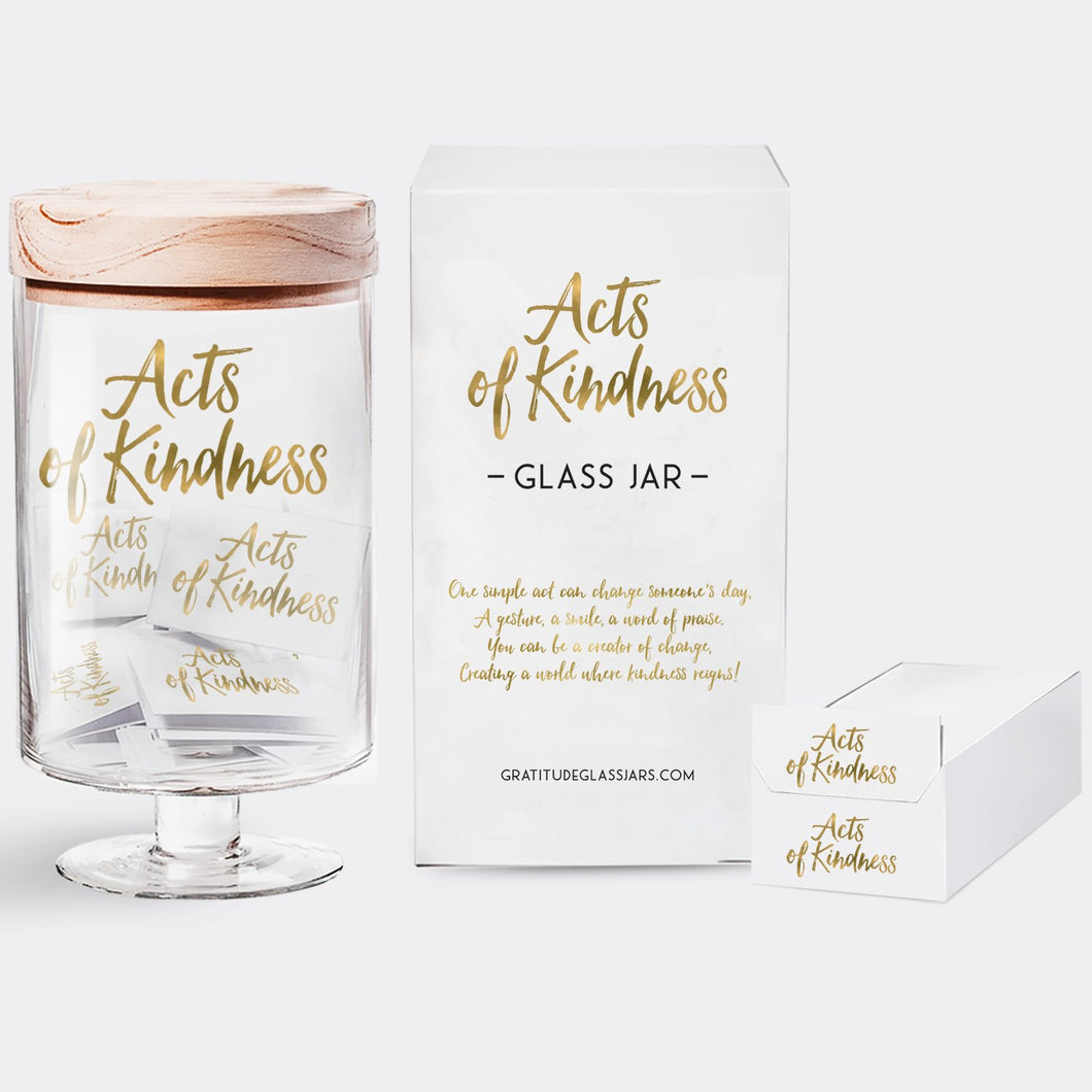 Acts of Kindness Gratitude Glass Jar
