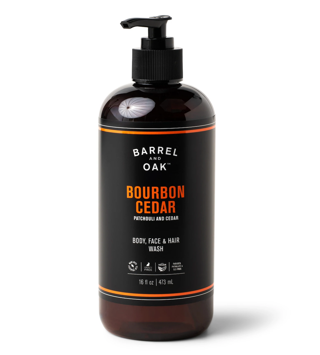 Barrel and Oak™ Hair, Face, and Body All-in-One Wash - Bourbon Cedar
