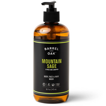 Load image into Gallery viewer, Barrel and Oak™ Hair, Face, and Body All-in-One Wash - Mountain Sage
