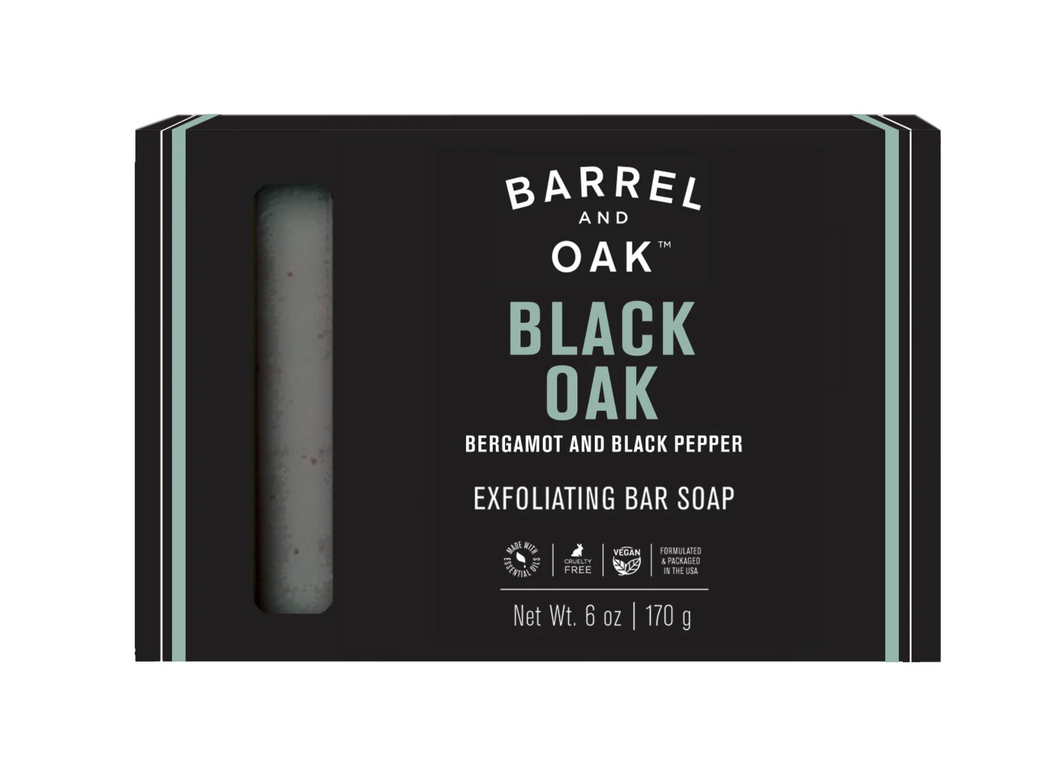 Barrel and Oak™ Exfoliating Bar Soap - Black Oak