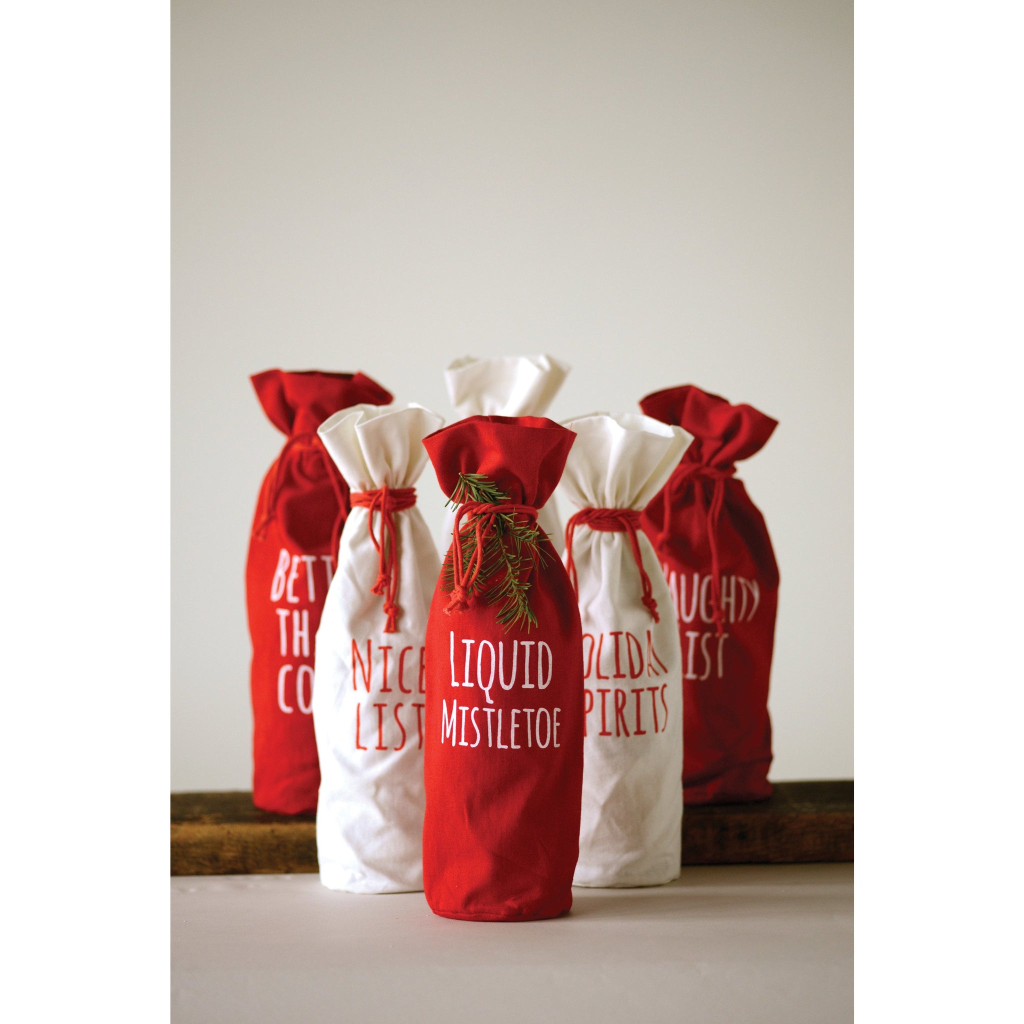 Better Than Coal Drawstring Holiday Wine Bag The Bennington Napa Valley Inc