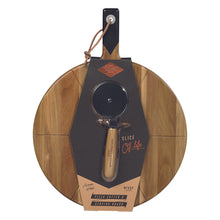 Load image into Gallery viewer, Gentlemen&#39;s Hardware Pizza Cutter and Serving Board
