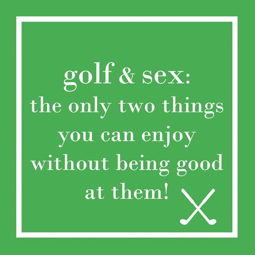 Golf and Sex Beverage Napkins