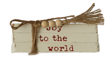Load image into Gallery viewer, &quot;Joy to the World&quot; Wood Block Faux Books
