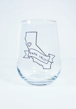 Load image into Gallery viewer, Napa Valley Stemless Wine Glass
