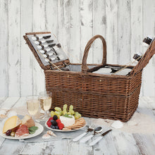 Load image into Gallery viewer, Cape Cod Wicker Picnic Basket

