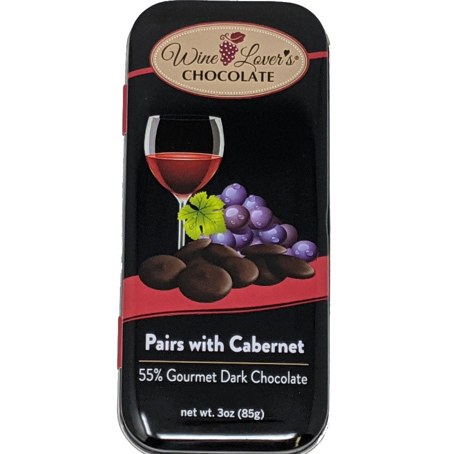Wine Lover's Chocolate Gourmet Dark Chocolate Drops - Pairs with Cabernet